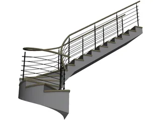Stair 3D Model preview