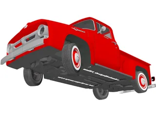 Ford F-100 (1956) 3D Model preview