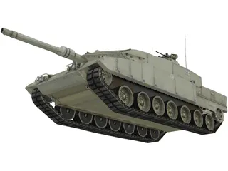 Leopard 2 A7 3D Model preview