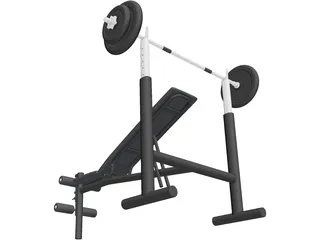 Flex Classic Seated Fitness Strenght 3D Model preview