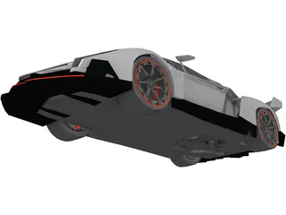 Lamborghini Veneno (2013) 3D Model preview