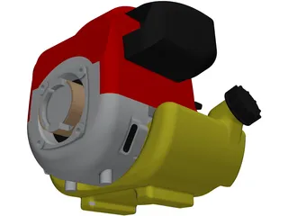 Honda GK100 Engine 3D Model preview