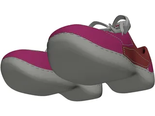 Reebok Sports Footwear 3D Model preview