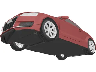 Audi TT (2015) 3D Model preview