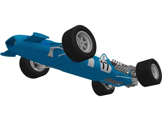 Matra F1 Racing Car (1967) 3D Model preview