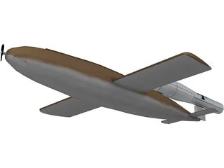 V-1 Buzz Bomb 3D Model preview