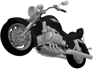 Honda Valkyrie F6C 3D Model preview