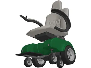 Power Wheelchair 3D Model preview
