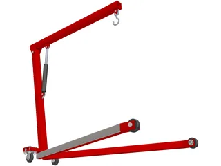Workshop Crane 3D Model preview