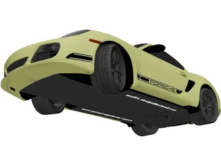 Porsche Cayman R (2012) 3D Model preview