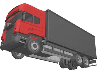 MAN Truck 3D Model preview