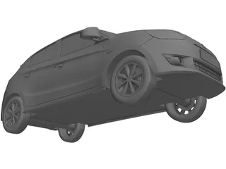 Mitsubishi Mirage (2013) 3D Model preview