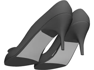 Woman Shoes 3D Model preview