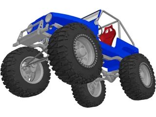 Jeep CJ5 Rock Crawler (1975) 3D Model preview