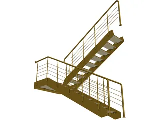 Stairs 3D Model preview