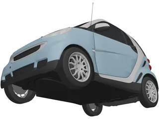 Smart ForTwo [W451] (2011) 3D Model preview