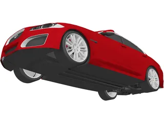 Jaguar XFR (2012) 3D Model preview