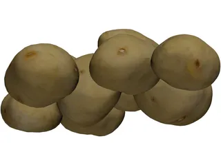 Potatoes 3D Model preview