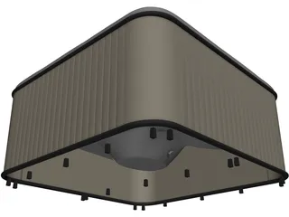 Jacuzzi Bathtub 3D Model preview