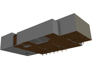 O`Connor Hall Dorm at Embry-Riddle Aeronautical University 3D Model preview