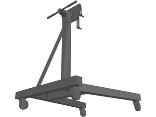 Engine Stand 3D Model preview