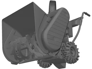 Snow Blower 3D Model preview
