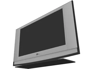 LG Flat TV Screen 3D Model preview
