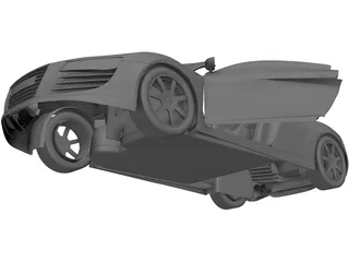 Audi R8 Spyder V10 3D Model preview