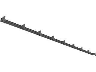 Crash Barrier 3D Model preview
