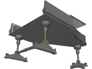 Vintage Piano 3D Model preview