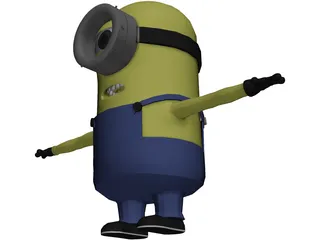 Minion One Eye 3D Model preview