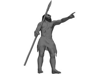Caveman Hunter 3D Model preview