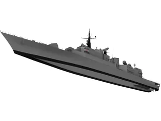 Maestrale Frigate 3D Model preview