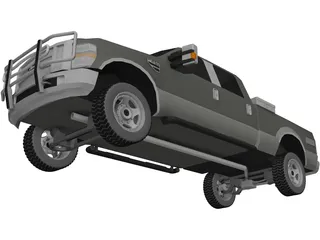 Ford F-250 XLT Short Box (2010) 3D Model preview