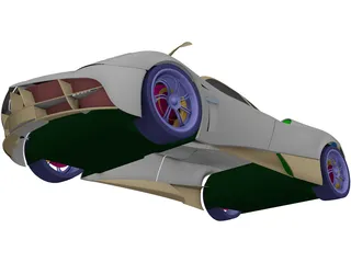 Pagani Huarya (2014) 3D Model preview