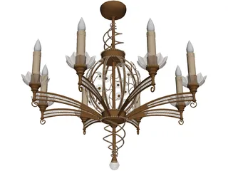 Chandlier 3D Model preview