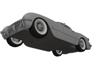 Chevrolet Corvette (1954) 3D Model preview
