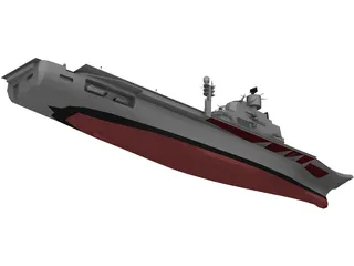 Vikramadity Aircraft Carrier 3D Model preview
