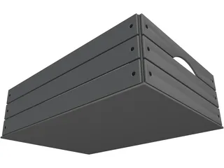 Wood Box 3D Model preview