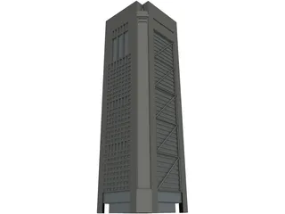Apartment Building 3D Model preview