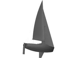 J Boats J22 Sailboat 3D Model preview