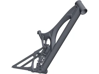 Santa Cruz V10 Frame 3D Model preview