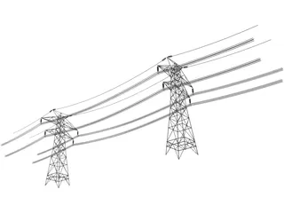 Electric Tower 3D Model preview