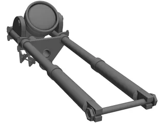 Motorcycle Fork 3D Model preview
