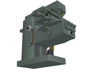 Milling Machine 3D Model preview