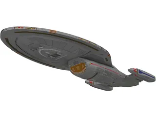 Star Trek Voyager NCC 74656 3D Model preview