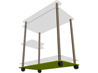 Book Stand 3D Model preview