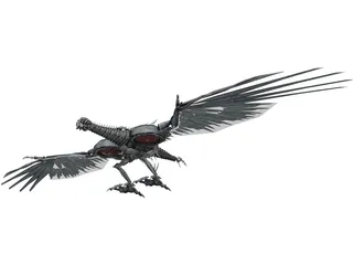 Laserbeak Mechanical Bird 3D Model preview