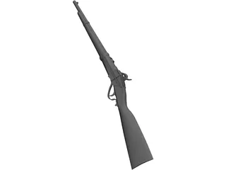 Sharps Cavalry Carbine 3D Model preview