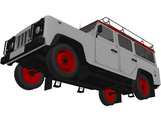Land Rover Defender 110 3D Model preview